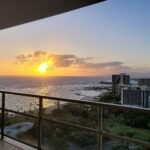 - luxury suite with balcony facing Wakiki beach - sun set