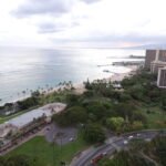 Luxury suite with view of Waikiki beach during the day