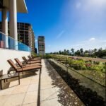 luxury hotel - lounge chair near pool